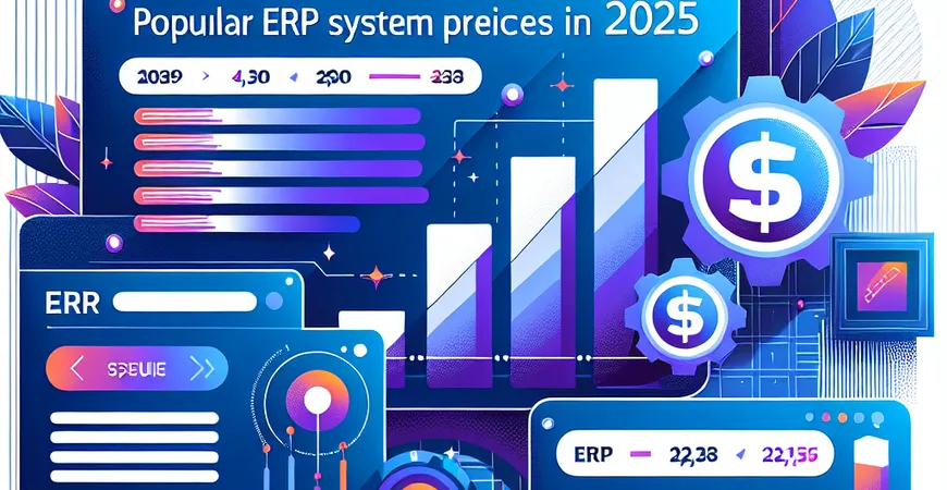 2025 年热门 ERP 系统价格对比，看完再选不踩坑！